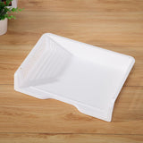 Max Acrylic Side Load Stackable Paper Tray Organizer Letter File Storage White