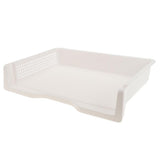 Max Acrylic Side Load Stackable Paper Tray Organizer Letter File Storage White