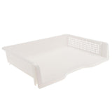 Max Acrylic Side Load Stackable Paper Tray Organizer Letter File Storage White