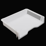 Max Acrylic Side Load Stackable Paper Tray Organizer Letter File Storage White