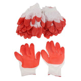 Max 12Pairs Palm Finger Coating Natural Rubber Glove Hand Protection 200mm