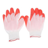 Max 12Pairs Palm Finger Coating Natural Rubber Glove Hand Protection 200mm