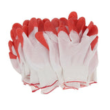 Max 12Pairs Palm Finger Coating Natural Rubber Glove Hand Protection 200mm