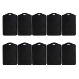 Max 10Pcs PU Leather Business ID Badge Card Holder Card Case, Vertical Black