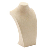 Max Necklace Pendant Display Bust Mannequin Stand Holder Rack, Linen 235*390mm