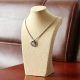 Max Necklace Pendant Display Bust Mannequin Stand Holder Rack, Linen 175*290mm