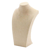 Max Necklace Pendant Display Bust Mannequin Stand Holder Rack, Linen 115*200mm