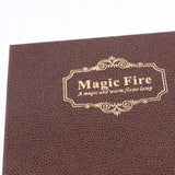 Max Flashing LED Book Magic Fire Light Lamp Rechargeable Nightlight Gifts Coffee