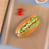 Max 200 Pieces Natural Kraft Food Wrapping Paper Unwaxed Oilproof Kitchen 23cm