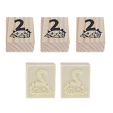 Maxbell Wooden Animal & Number Rubber Stamp for Scrapbooking DIY Craft Decor Hedgehog