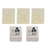 Maxbell Wooden Animal & Number Rubber Stamp for Scrapbooking DIY Craft Decor Polar Bear