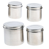 Max Stainless Steel Ointment Jar Sponge Cotton Dressing Container w/ Lid 8cm