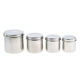 Max Stainless Steel Ointment Jar Sponge Cotton Dressing Container w/ Lid 8cm