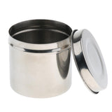Max Stainless Steel Ointment Jar Sponge Cotton Dressing Container w/ Lid 8cm