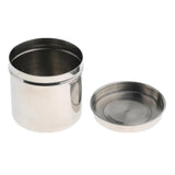 Max Stainless Steel Ointment Jar Sponge Cotton Dressing Container w/ Lid 8cm