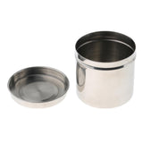 Max Stainless Steel Ointment Jar Sponge Cotton Dressing Container w/ Lid 8cm