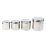 Max Stainless Steel Ointment Jar Sponge Cotton Dressing Container w/ Lid 8cm