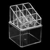 Maxbell Clear Acrylic Cotton Swab Cosmetic Makeup Case Storage Holder Box B