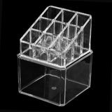Maxbell Clear Acrylic Cotton Swab Cosmetic Makeup Case Storage Holder Box B