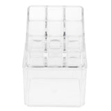 Maxbell Clear Acrylic Cotton Swab Cosmetic Makeup Case Storage Holder Box B