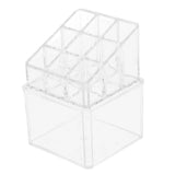 Maxbell Clear Acrylic Cotton Swab Cosmetic Makeup Case Storage Holder Box B