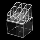 Maxbell Clear Acrylic Cotton Swab Cosmetic Makeup Case Storage Holder Box B
