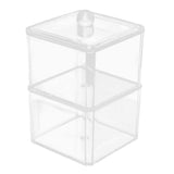Maxbell Clear Acrylic Cotton Swab Cosmetic Makeup Case Storage Holder Box C