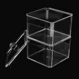 Maxbell Clear Acrylic Cotton Swab Cosmetic Makeup Case Storage Holder Box C