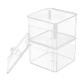 Maxbell Clear Acrylic Cotton Swab Cosmetic Makeup Case Storage Holder Box C