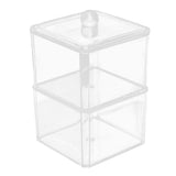 Maxbell Clear Acrylic Cotton Swab Cosmetic Makeup Case Storage Holder Box C