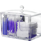 Maxbell Clear Acrylic Cotton Swab Cosmetic Makeup Case Storage Holder Box E