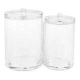 Maxbell Clear Acrylic Cotton Swab Cosmetic Makeup Case Storage Holder Box E