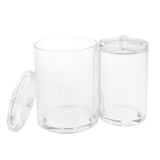 Maxbell Clear Acrylic Cotton Swab Cosmetic Makeup Case Storage Holder Box E