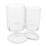 Maxbell Clear Acrylic Cotton Swab Cosmetic Makeup Case Storage Holder Box E