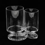 Maxbell Clear Acrylic Cotton Swab Cosmetic Makeup Case Storage Holder Box E