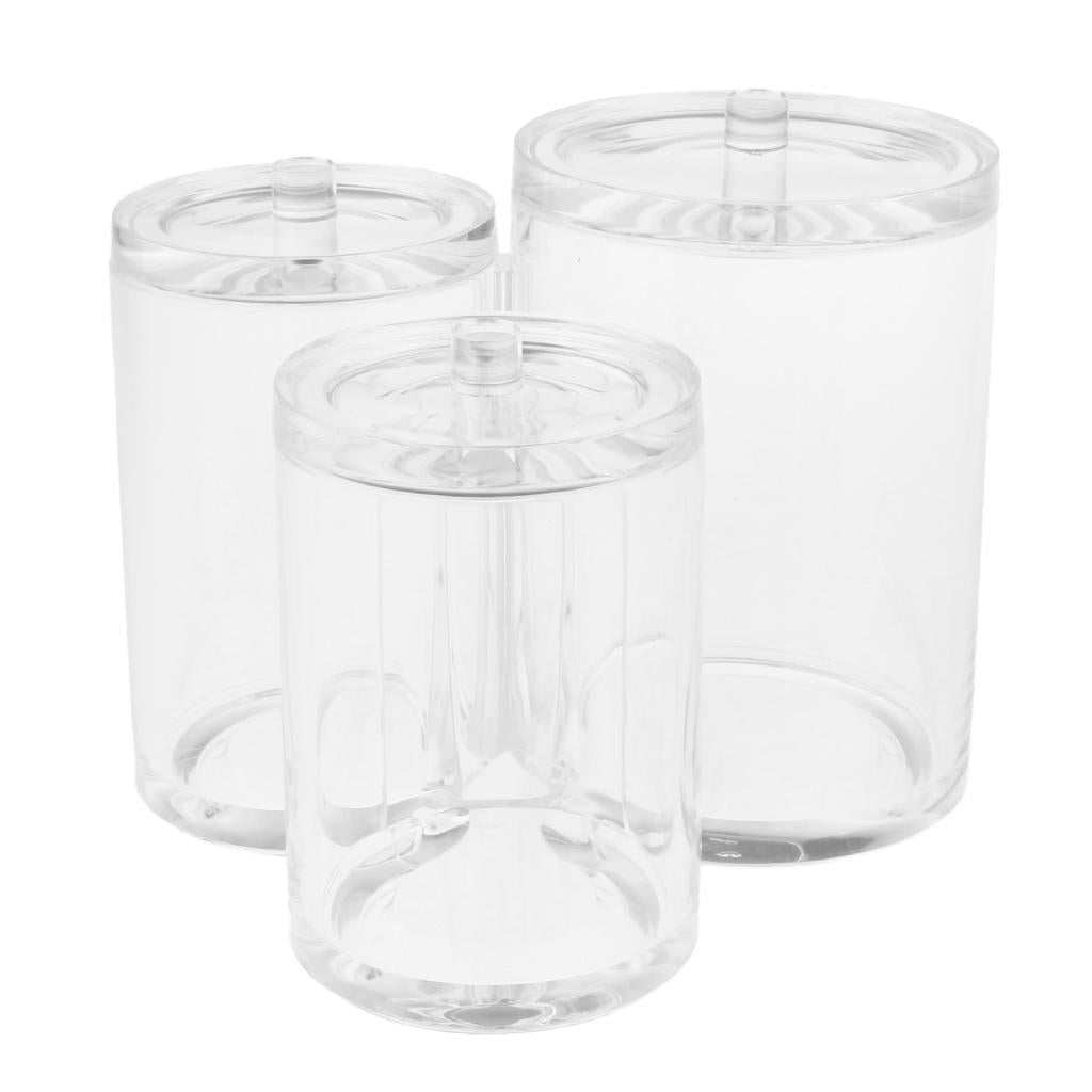 Maxbell Clear Acrylic Cotton Swab Cosmetic Makeup Case Storage Holder Box G