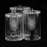 Maxbell Clear Acrylic Cotton Swab Cosmetic Makeup Case Storage Holder Box G