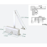 Max Automatic Door Closer Self-Closing Shutter for Home/Commercial Capacity 45kg