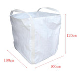 Max 2t FIBC Bulk Bag Super Sack Waste Storage 3.3x3.3x3.9' Basic w/2 Side Handle
