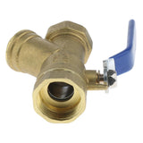 Maxbell 1" Brass Ball Valve Shut Off Female Thread with Filter Strainer DN25