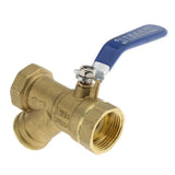Maxbell 1" Brass Ball Valve Shut Off Female Thread with Filter Strainer DN25