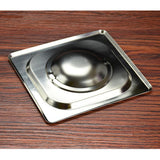 Maxbell 1PC Stainless Steel Lid Solid for 1/6 Size Steam Table Pan