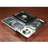 Maxbell 1PC Stainless Steel Lid Solid for 1/6 Size Steam Table Pan