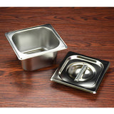 Maxbell 1PC Stainless Steel Lid Solid for 1/6 Size Steam Table Pan