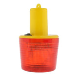 Maxbell Solar Powered Warning Light Round Traffic Signal Construction Beacon Red