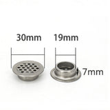 Max Stainless Steel Air Vent Louver Round Hole Air Vent Cover Louver 19mm