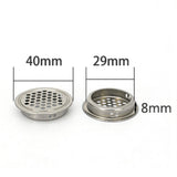 Max Stainless Steel Air Vent Louver Round Hole Air Vent Cover Louver 29mm