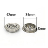 Max Stainless Steel Air Vent Louver Round Hole Air Vent Cover Louver 35mm