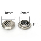 Max Cabinet Air Vents Cover Stainless Steel Round Vent Mesh Hole Louver 29mm