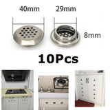 Max Cabinet Air Vents Cover Stainless Steel Round Vent Mesh Hole Louver 29mm